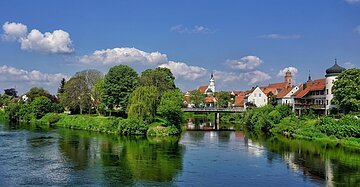 Donauwörth  Zusammenfluss von Wörnitz und Donau