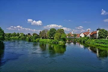 Donauwörth  Zusammenfluss von Wörnitz und Donau