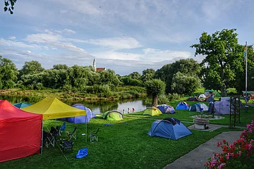 Der Kanuclub in Donauwörth am Ufer der Wörnitz gelegen